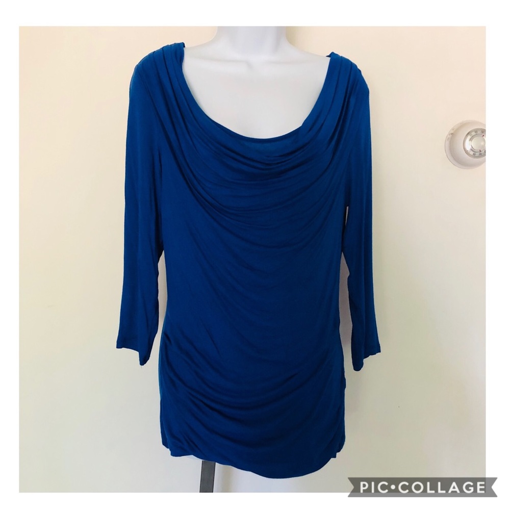 🔴SOLD🔴 NWT! Apt.9 Cobalt Blue Ruched Front Tunic